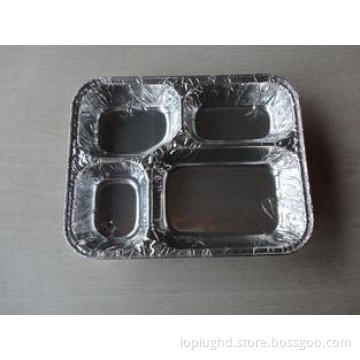 Four Compartments foil takeaway containers / Aluminum Foil